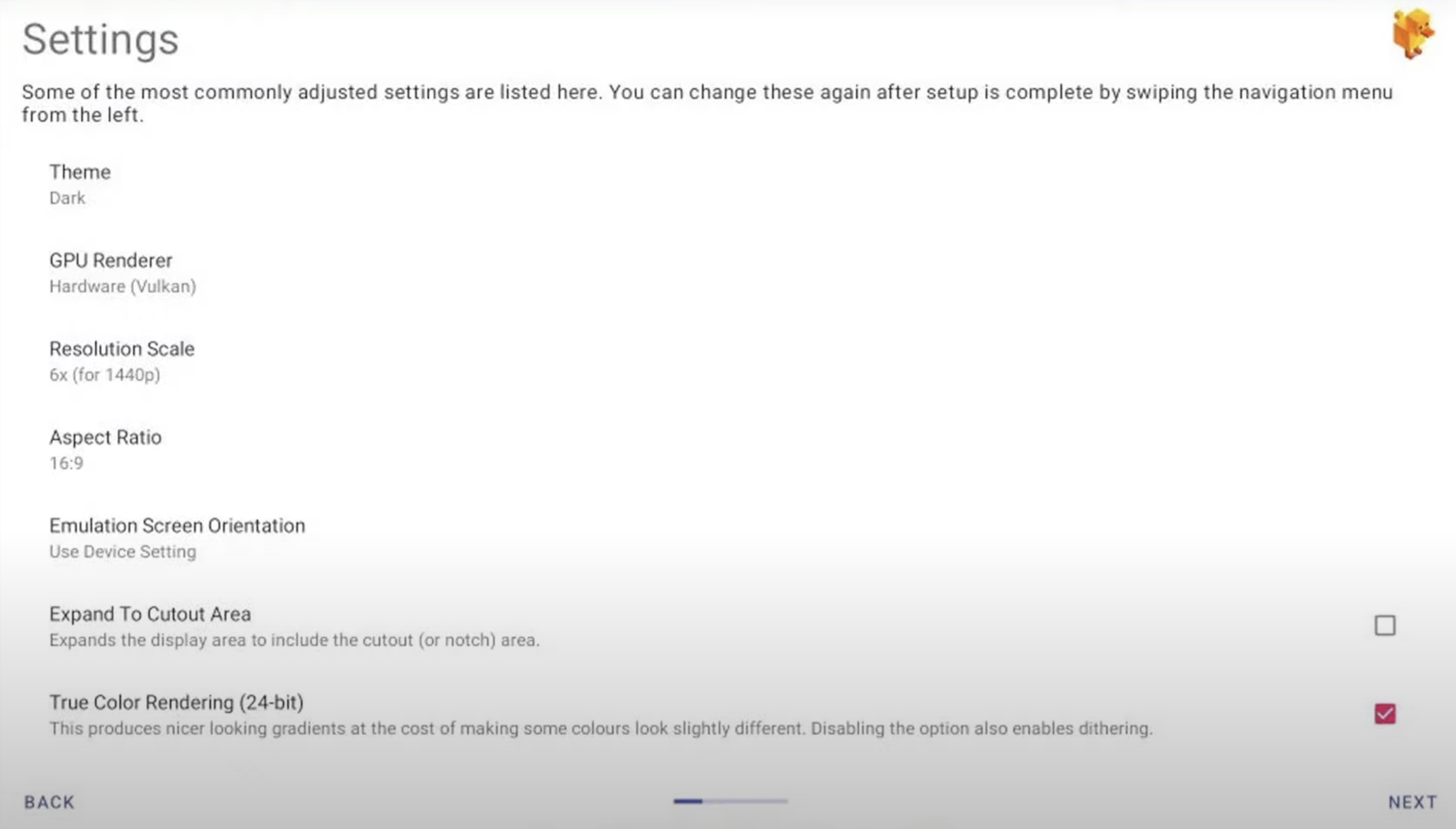 DuckStation Emulator Settings 
